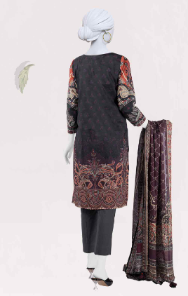 PAJNAD Lawn Printed 3 Piece Unstitched Suit