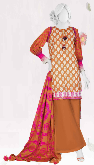 PANJNAD Lawn Printed 3 Piece Unstitched Suit