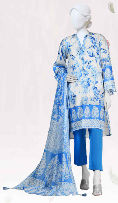 PANJNAD Lawn Printed 3 Piece Unstitched Suit