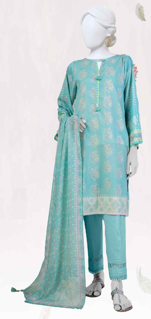 PANJNAD Lawn Printed 3 Piece Unstitched Suit