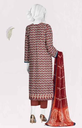 PANJNAD Lawn Printed 3 Piece Unstitched Suit