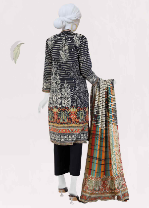 PANJNAD Lawn Printed 3 Piece Unstitched Suit