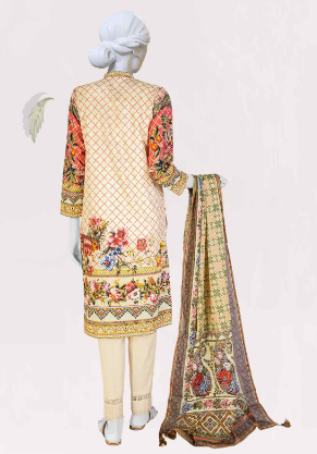 PANJNAD Lawn Printed 3 Piece Unstitched Suit