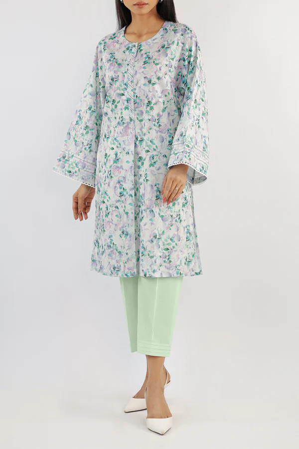 Saya Unstitched Printed Lawn 3 Piece Lawn Dupatta Green